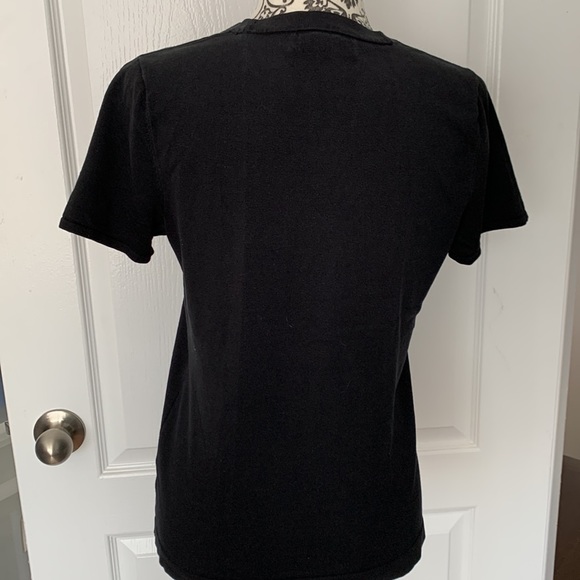 Black Jones New York Collection Platinum Silk Blend Short Sleeve Sweater… - Picture 3 of 8